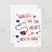 verpleegkundigen vormen het hart van de gezondheid kaart (Voorkant / Achterkant)