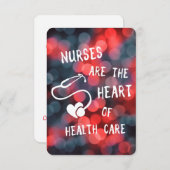 verpleegkundigen vormen het hart van de gezondheid kaart (Voorkant / Achterkant)