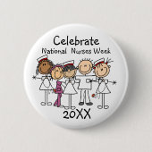 Verpleegkundigen Week 2022 T-shirts en Button van (Voorkant)