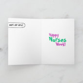 Verpleegkundigen Week Funny Wenskaarten | Verzeker Kaart (Binnen)