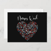 Verpleegkundigen Week. Happy National Nurses Week Briefkaart (Voorkant / Achterkant)