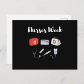 Verpleegkundigen Week. Happy National Nurses Week Briefkaart (Voorkant / Achterkant)