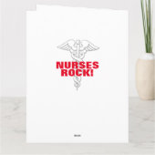 Verpleegkundigen Week Nursing School afstuderen gr Kaart (Achterkant)