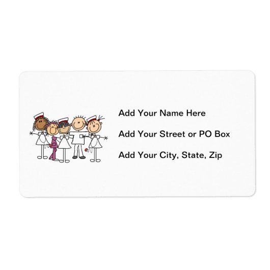 Verpleegkundigen Week T-shirts en cadeautjes Etiket (Voorkant)