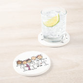 Verpleegkundigen Week T-shirts en cadeautjes Zandsteen Onderzetter (Zijkant)