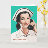 Verpleegkundigen Week  Verpleegkundige Funny Card Kaart (Gele Bloem)