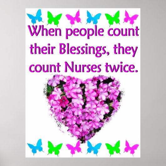VERPLEEGKUNDIGEN WORDEN GEWAARDEERD POSTER (Voorkant)