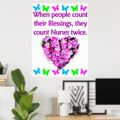 VERPLEEGKUNDIGEN WORDEN GEWAARDEERD POSTER (Thuiskantoor)