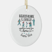 Verpleegkundigen | Ziektezorgwerkers Keramisch Ornament (Rechts)