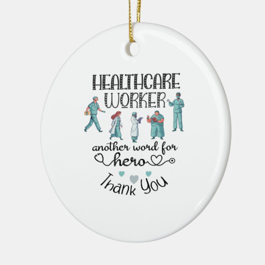 Verpleegkundigen | Ziektezorgwerkers Keramisch Ornament (Links)