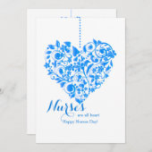 Verpleegkundigen zijn alle Kaart van de dag van de (Voorkant / Achterkant)