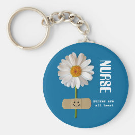 Verpleegkundigen zijn allemaal Hart. Glimlachend D Sleutelhanger