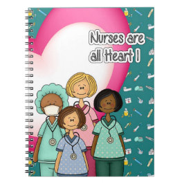 Verpleegkundigen zijn allemaal Heart Gift Notitieboek