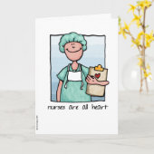 Verpleegkundigen zijn allemaal van hart kaart (Gele Bloem)