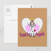 Verpleegkundigen zijn Angels Briefkaart (Voorkant / Achterkant)