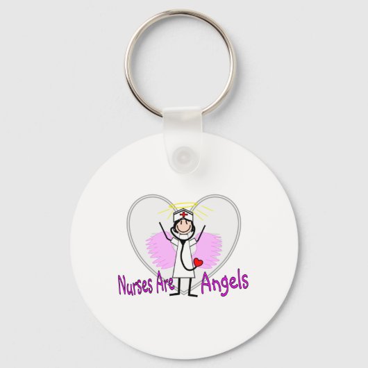 Verpleegkundigen zijn Angels Sleutelhanger (Voorkant)
