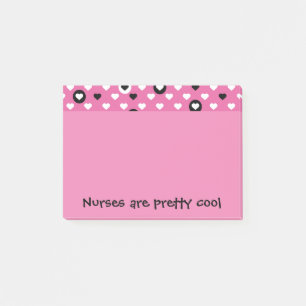 Verpleegkundigen zijn  coole harten post-it® notes