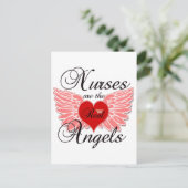 Verpleegkundigen zijn de echte engelen briefkaart (Staand voorkant)