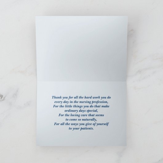 Verpleegkundigen zijn echte Angels op aarde Bedankkaart (Binnen)