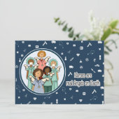 Verpleegkundigen zijn echte Angels op aarde. Groep Kaart (Staand voorkant)