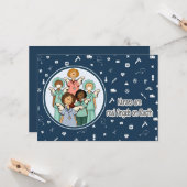 Verpleegkundigen zijn echte Angels op aarde. Groep Kaart (Voorkant / Achterkant in situ)