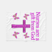 VERPLEEGKUNDIGEN ZIJN EEN GESCHENK VAN GOD FLEECE DEKEN (Voorkant (Horizontaal))