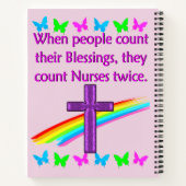 VERPLEEGKUNDIGEN ZIJN EEN ZEGEN NOTITIEBOEK (Achterkant)