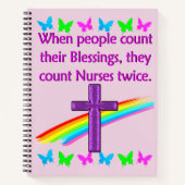 VERPLEEGKUNDIGEN ZIJN EEN ZEGEN NOTITIEBOEK (Voorkant)