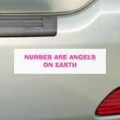 VERPLEEGKUNDIGEN ZIJN ENGELEN OP AARDE BUMPERSTICKER (Op auto)