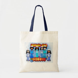 Verpleegkundigen zijn groovy - Verpleegdagenzak Tote Bag