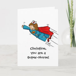Verpleegkundigen zijn helden - Happy Nurses Day -  Kaart