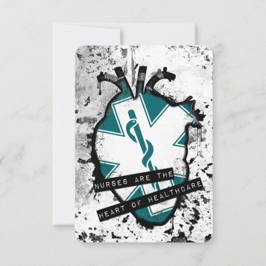 verpleegkundigen zijn het anatomische hart van de  kaart (Voorkant)