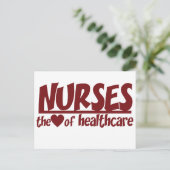 Verpleegkundigen zijn het hart van de gezondheidsz briefkaart (Staand voorkant)