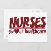 Verpleegkundigen zijn het hart van de gezondheidsz briefkaart (Voorkant / Achterkant)