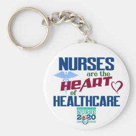 Verpleegkundigen zijn het Jaar van de Gezondheidsz Sleutelhanger
