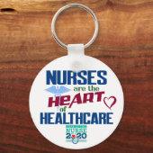 Verpleegkundigen zijn het Jaar van de Gezondheidsz Sleutelhanger (Voorkant)