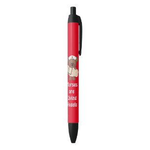 Verpleegkundigen zijn levende Angel zwarte inkt pe Pen