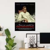 Verpleegkundigen zijn nodig — WW2 VA Poster (Thuiskantoor)