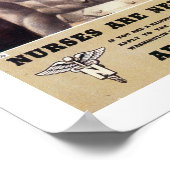 Verpleegkundigen zijn nu nodig! poster (Hoek)