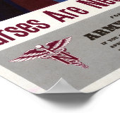 Verpleegkundigen zijn nu nodig -  WWII-Poster Poster (Hoek)