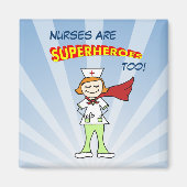 Verpleegkundigen zijn ook superhelden! magneet (Voorkant)