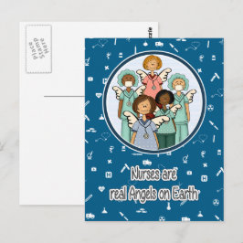 Verpleegkundigen zijn Real Angels op aarde Briefkaart
