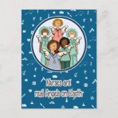 Verpleegkundigen zijn Real Angels op aarde Briefkaart (Voorkant)