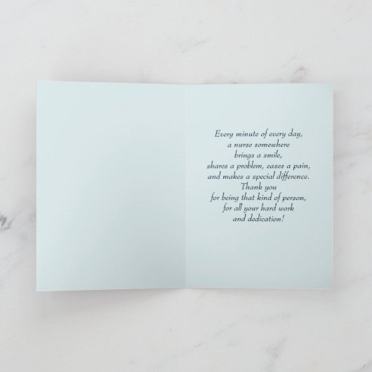 Verpleegkundigen zijn Real Angels op aarde. Cute T Bedankkaart (Binnen)