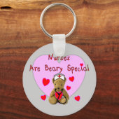 Verpleegkundigen zijn speciale Teddy Bear Gifts Sleutelhanger (Voorkant)