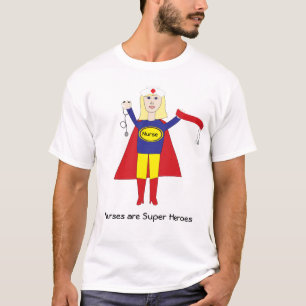 Verpleegkundigen zijn superhelden (blond) Shirt
