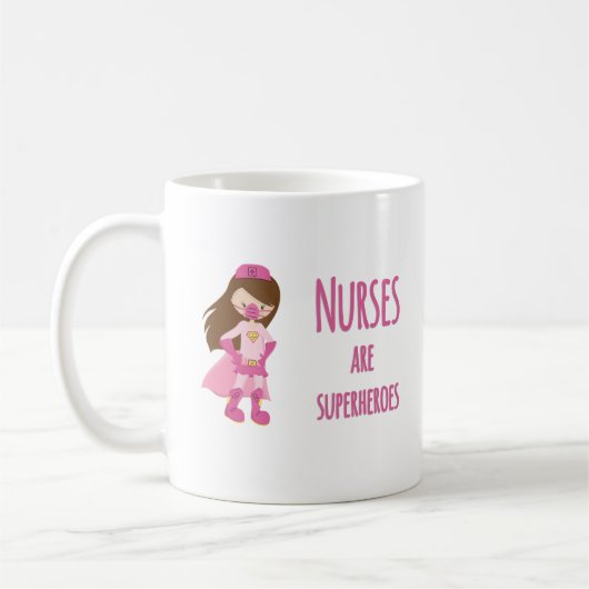 Verpleegkundigen zijn Superhelden Koffiemok (Links)