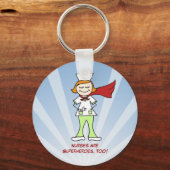 Verpleegkundigen zijn superhelden sleutelhanger (Voorkant)