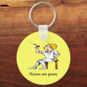 Verpleegkundigen zijn verzorgers sleutelhanger (Voorkant)