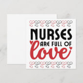 Verpleegkundigen zijn vol liefde - Verpleegsters Bedankkaart (Voorkant / Achterkant)